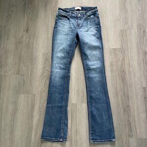 BKE Payton Bootcut Jeans Womens 28x35.5 Blue Good Mid Rise Tailored ABK769